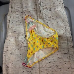 St. Eve M Panties Spring yellow Birds Trees Hot Pink Green Blue NEW